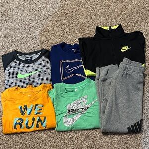 Nike Kids Activewear Set - Black, Blue, Green, Orange, Gray